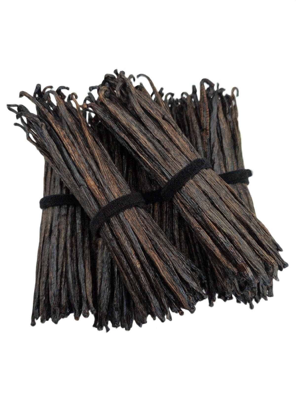 Gousses de vanille indonésiennes (Sumatra) Planifolia Qualité Extrait B<br>Pour la fabrication d'extraits<br>Au kilo