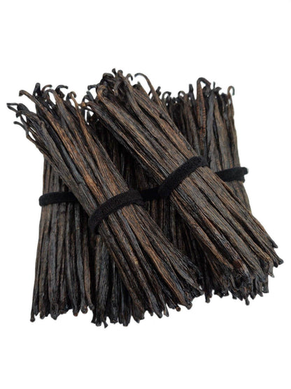 Gousses de vanille indonésiennes (Sumatra) Planifolia Qualité Extrait B<br>Pour la fabrication d'extraits<br>Au kilo