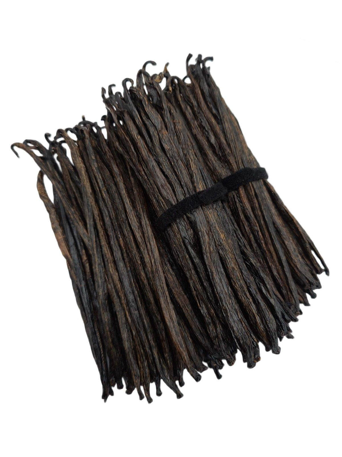 Gousses de vanille indonésiennes (Sumatra) Planifolia Qualité Extrait B<br>Pour la fabrication d'extraits<br>Au kilo