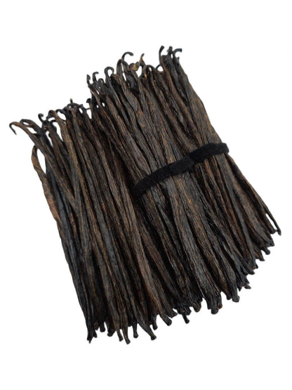 Gousses de vanille indonésiennes (Sumatra) Planifolia Qualité Extrait B<br>Pour la fabrication d'extraits<br>Au kilo