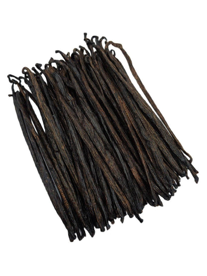 Gousses de vanille indonésiennes (Sumatra) Planifolia Qualité Extrait B<br>Pour la fabrication d'extraits<br>Au kilo