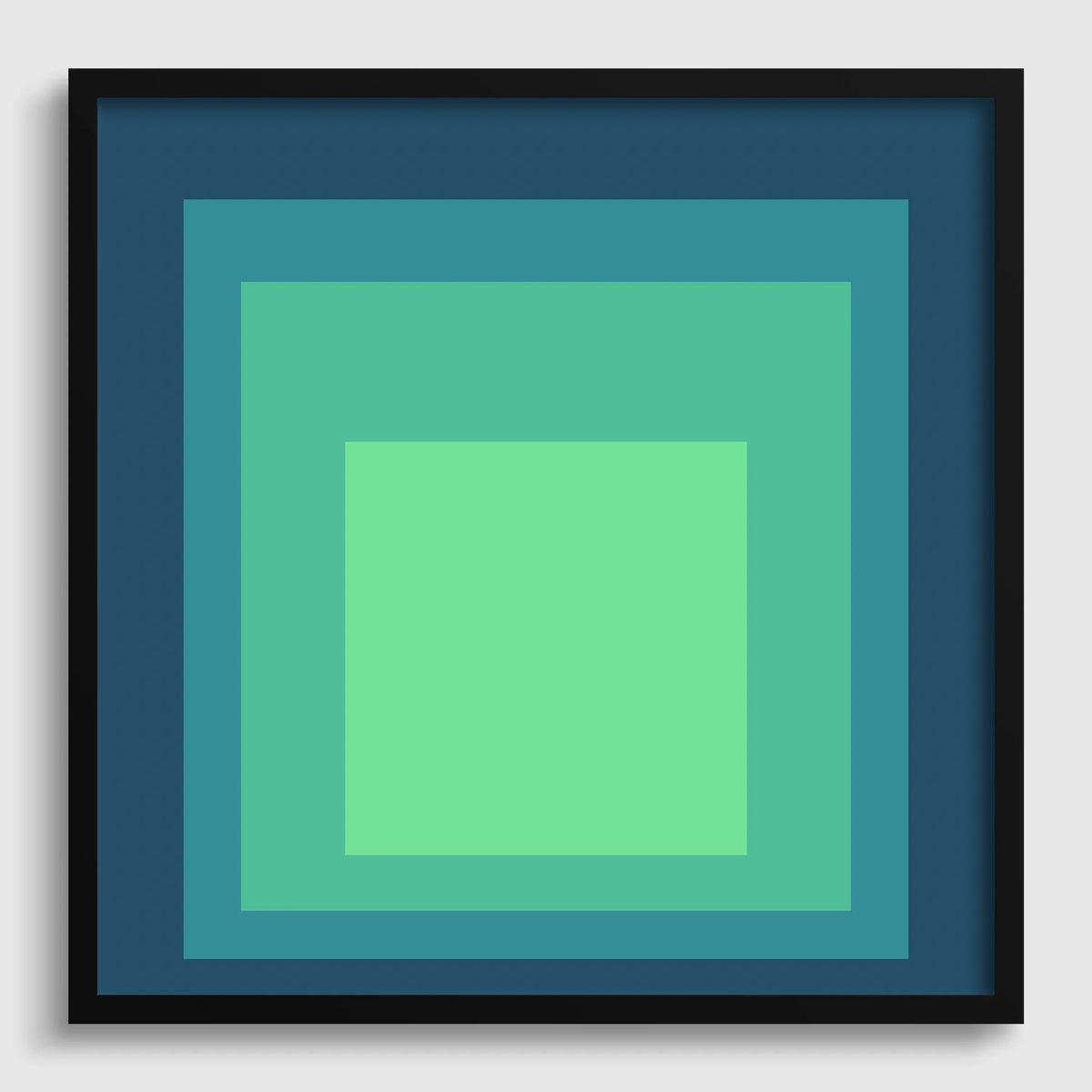 Inspired by Josef Albers - Sarah - Homage to the Square Giclee Print: Mid-Century Modern Art