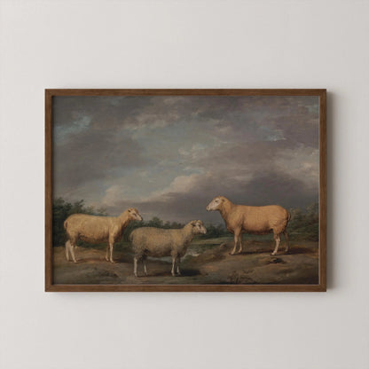 James Ward - Ryelands Sheep | Famous Moody Landscape Art (available handramed or unframed)