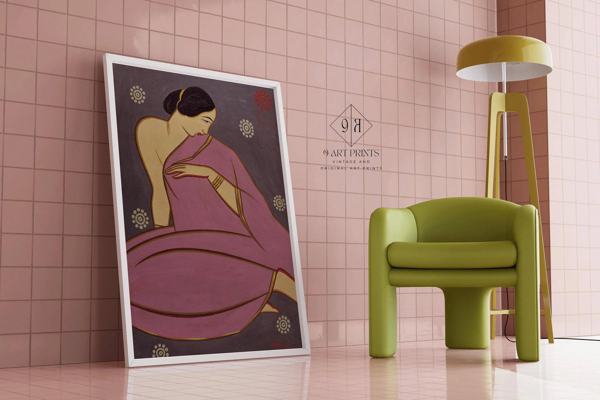 Jamini Roy - Pink Sari