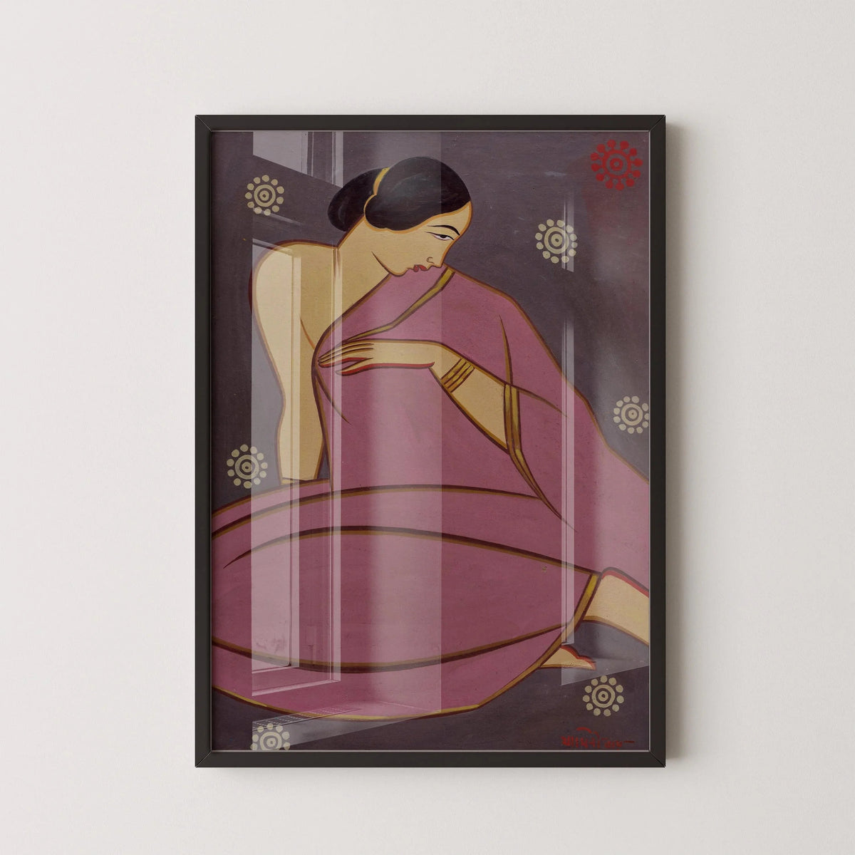 Jamini Roy - Pink Sari