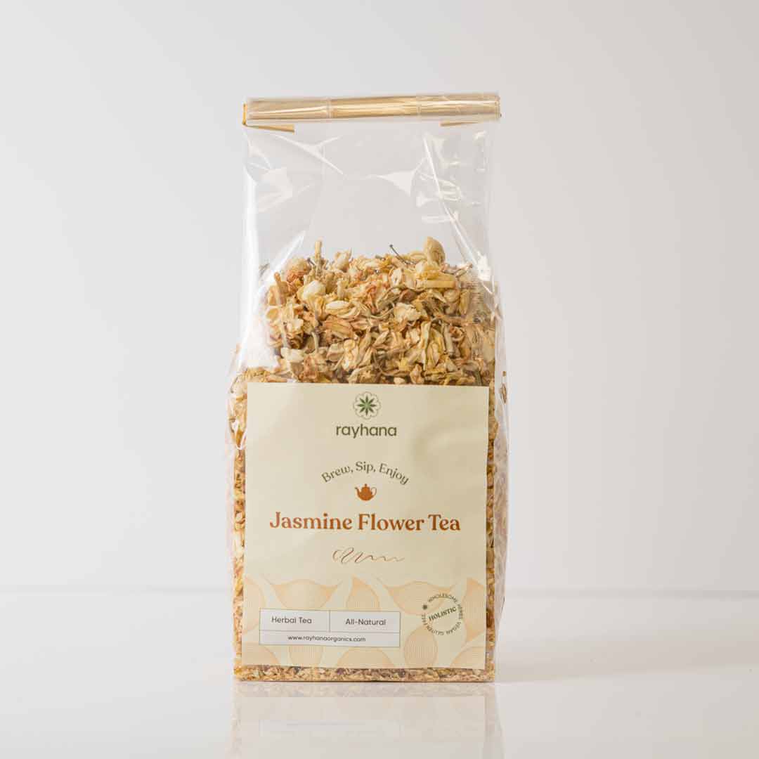 Tisane de fleur de jasmin – Rayhana Organics – Fleurs entières séchées