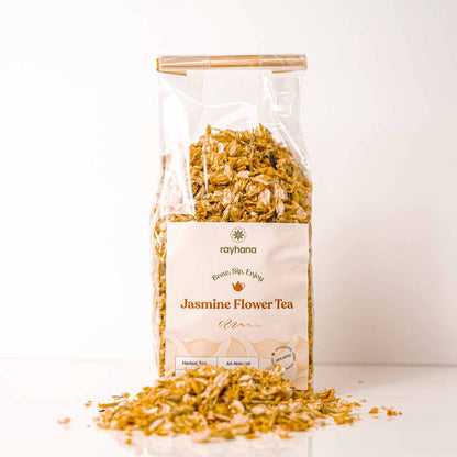 Tisane de fleur de jasmin – Rayhana Organics – Fleurs entières séchées