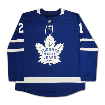 Bobby Baun Autographed Toronto Maple Leafs Blue Jersey