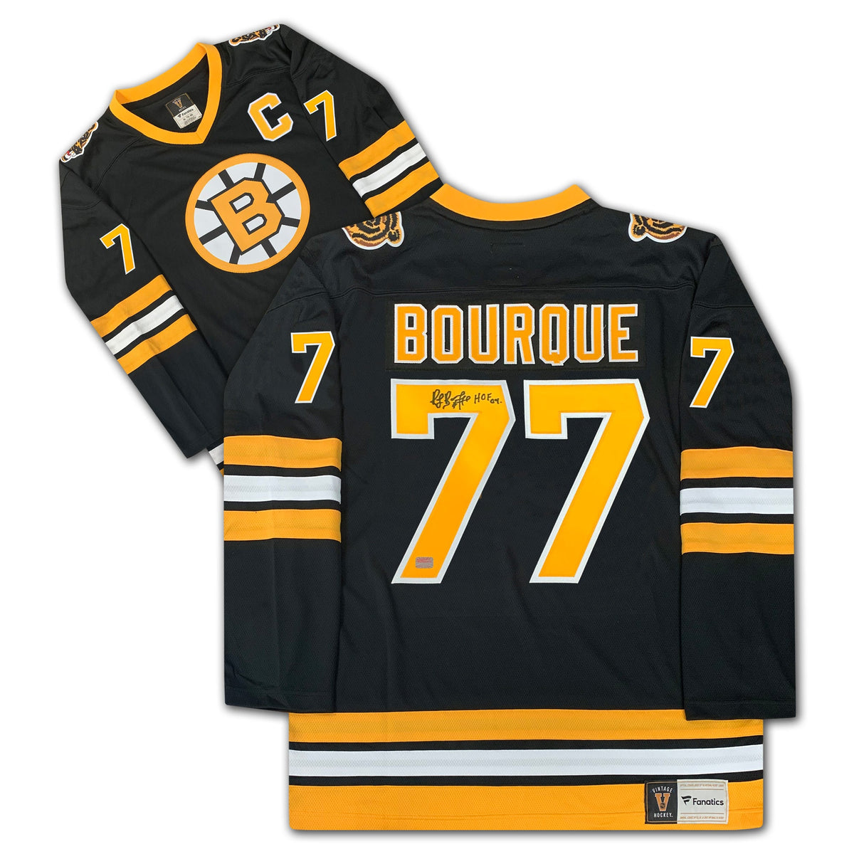 Raymond Bourque Autographed Boston Bruins Black Jersey