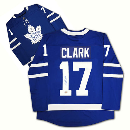 Wendel Clark Autographed Toronto Maple Leafs Blue Jersey