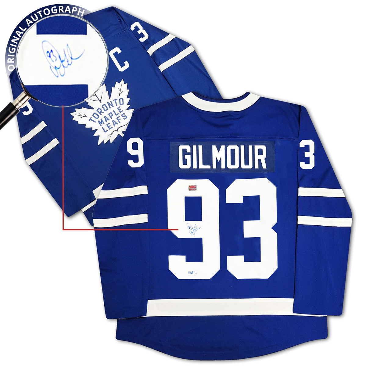 Doug Gilmour Autographed Toronto Maple Leafs Blue Jersey Blue