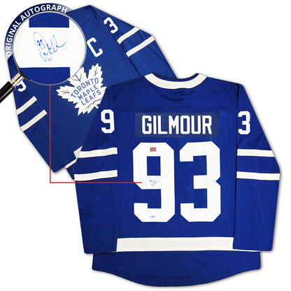 Doug Gilmour Autographed Toronto Maple Leafs Blue Jersey Blue