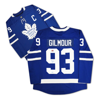 Doug Gilmour Autographed Toronto Maple Leafs Blue Jersey