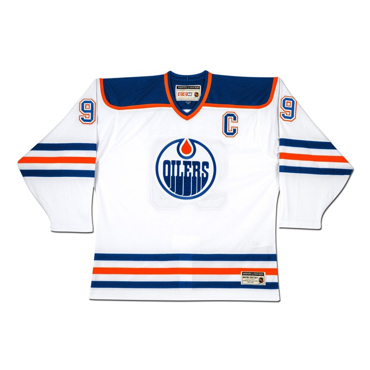 MAILLOT BLANC DES OILERS D'EDMONTON AUTOGRAPHIÉ PAR WAYNE GRETZKY – COA UDA – OBJET DE COLLECTION DE HOCKEY LNH SIGNÉ PAR THE GREAT ONE (TAILLE L OU XL)