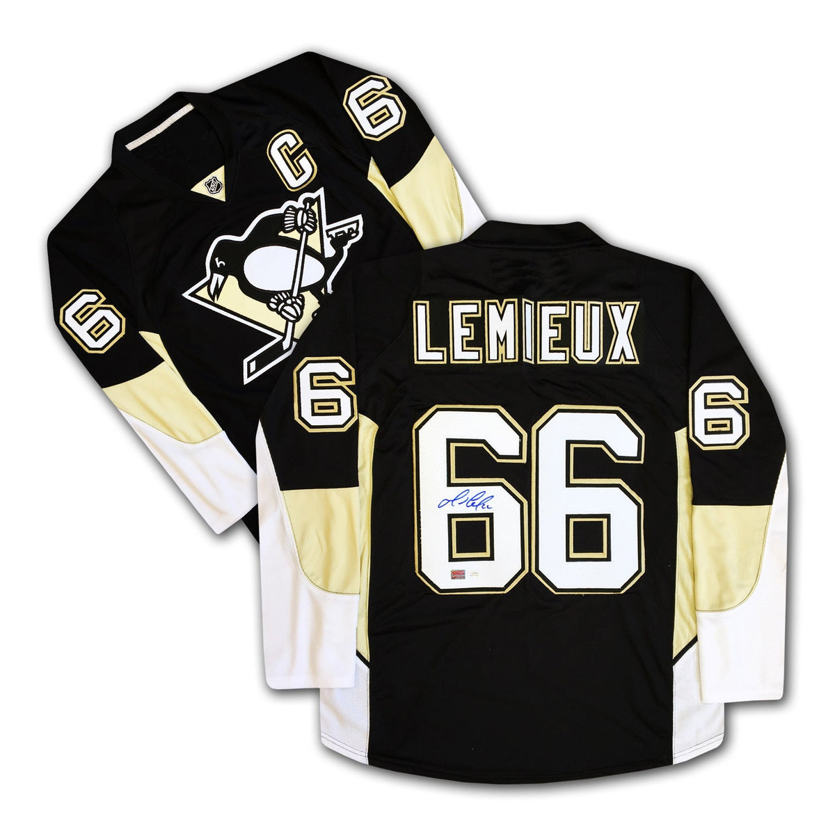 Mario Lemieux Signed Pittsburgh Penguins Black Jersey