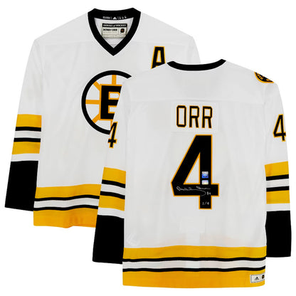 Bobby Orr Signed Boston Bruins White Adidas Jersey #1 of 4