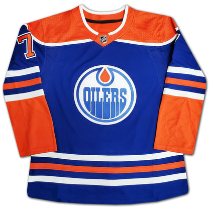 Paul Coffey Autographed Edmonton Oilers Blue Jersey