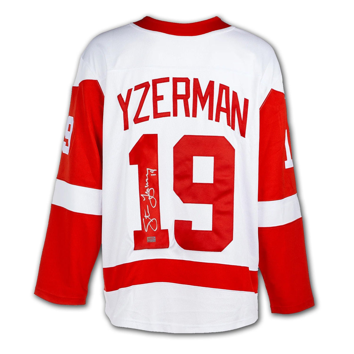 Steve Yzerman Autographed Detroit Red Wings White Jersey
