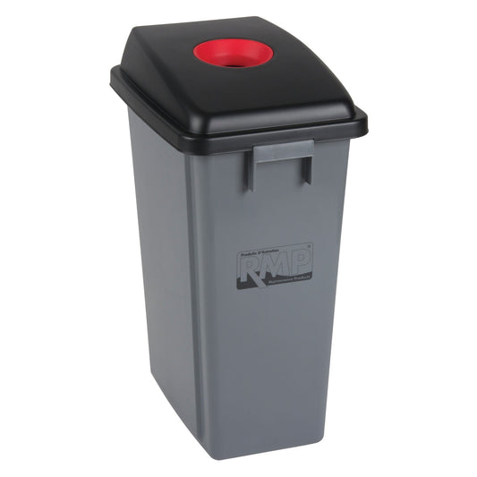 Recycling & Garbage Bin with Classification Lid, Plastic, 16 US gal.