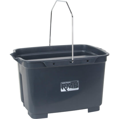 Seau à double compartiment, capacité de 19 L (4,75 gal. US), gris