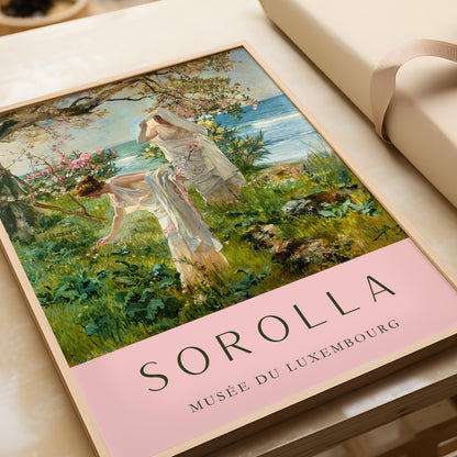 Impression Filles Grecques de Sorolla : Œuvre d'Art Classique Espagnole (Encadrée ou Non Encadrée)