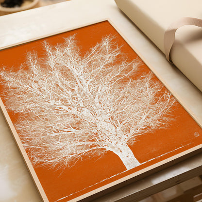 Joichi Hoshi Orange Tree Giclee Print: Vintage Japanese Woodblock Art