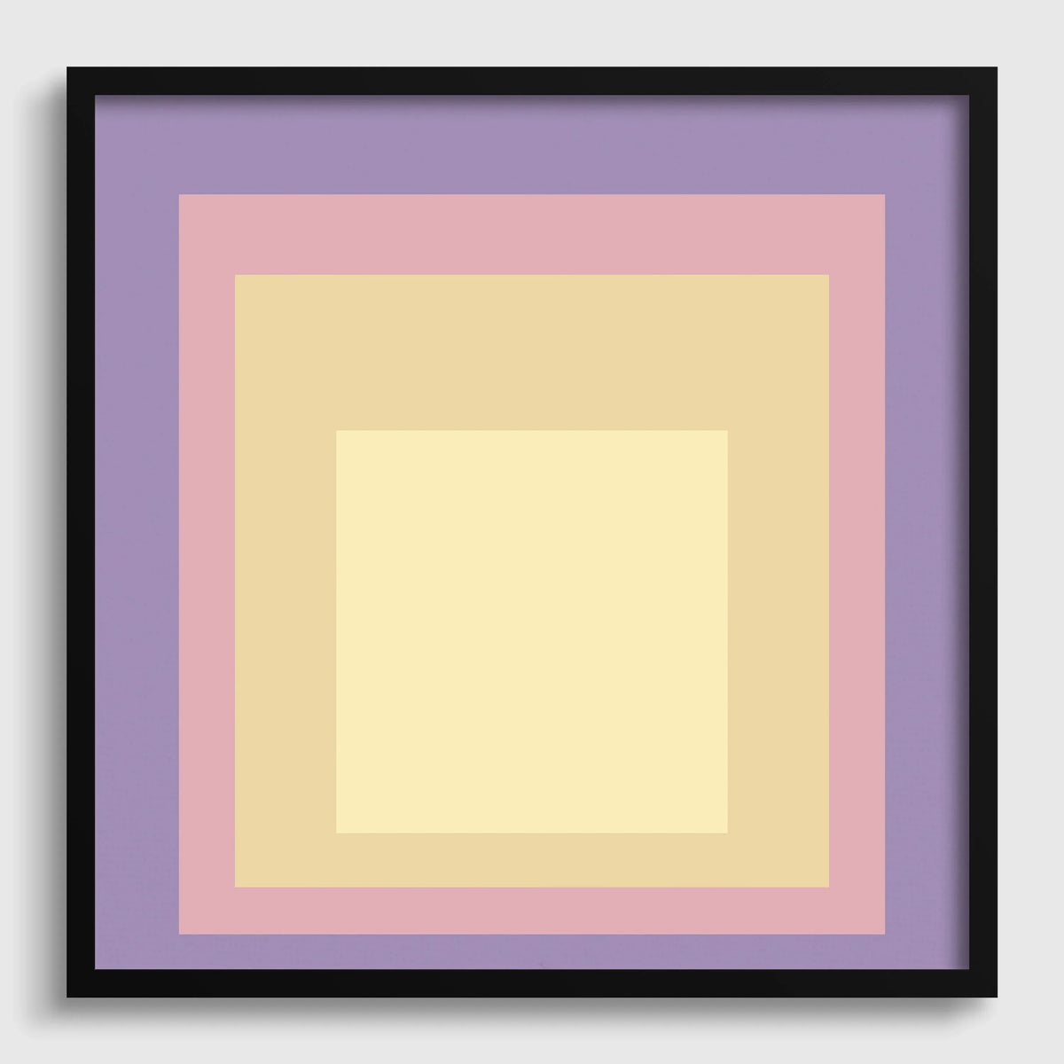 Josef Albers Inspired ‚ Dusk‚Äô Art Print: Mid-Century Modern Homage to the Square