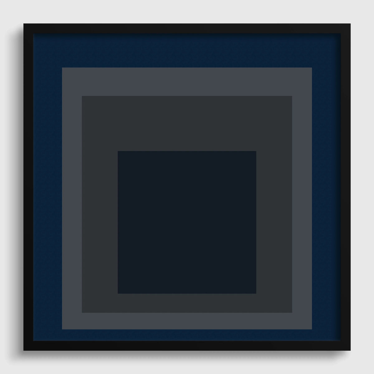 Impression Giclée « Pureheart » de Josef Albers : Art moderne du milieu du siècle, « Hommage au carré » bleu et gris