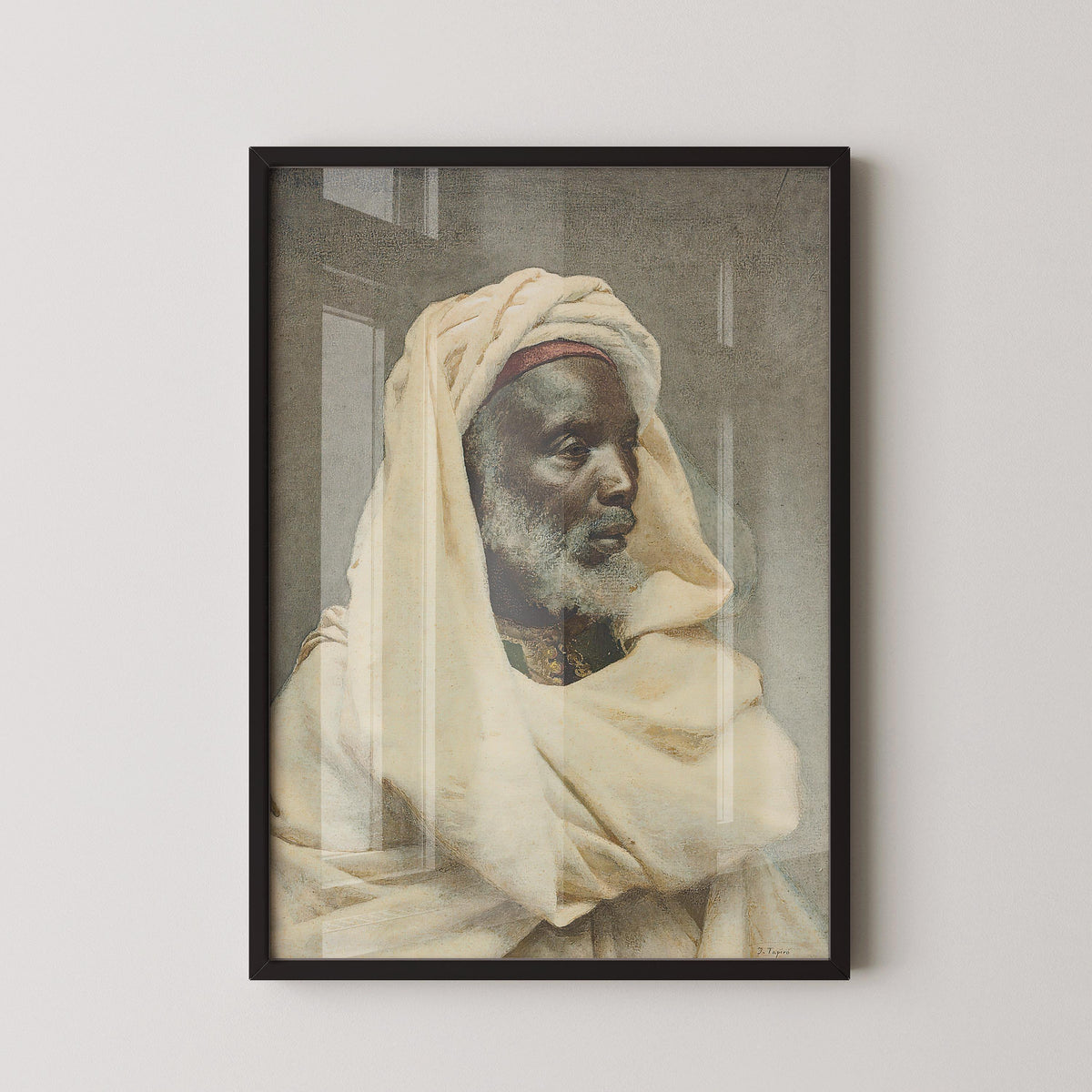 Josep Tapir√≥ Bar√≥ - Moorish Elder | Famous Orientalist Art (available handframed or unframed)