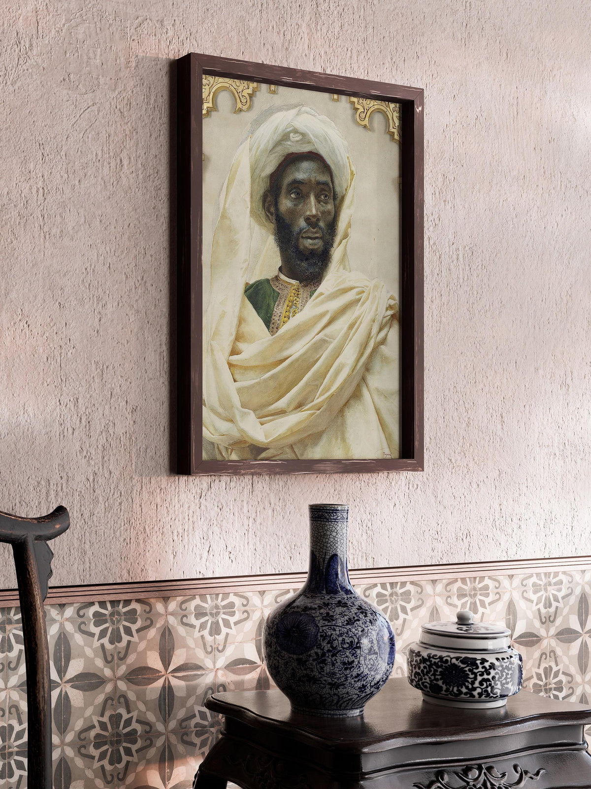 Josep Tapir√≥ Bar√≥ - Moorish Man | Famous Orientalist Art (available handframed or unframed)