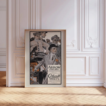 J.C. Leyendecker Arrow Collars Print: Vintage LGBTQ+ Art Advertisement
