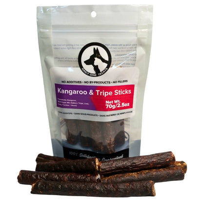 Bâtonnets de kangourou et de tripes de bœuf 70g