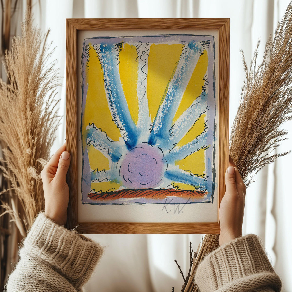 Karl Wiener Abstract Art Print: Colorful Modern Wall Decor