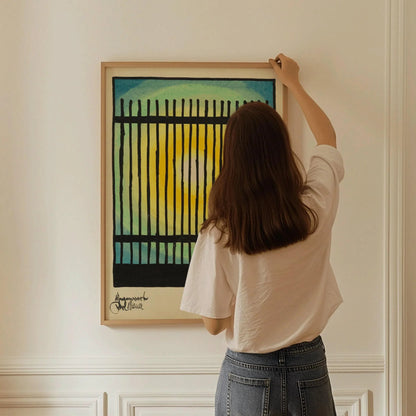 Karl Wiener - Gegenwart (The Present) | Modern Abstract Art (available handframed or unframed)