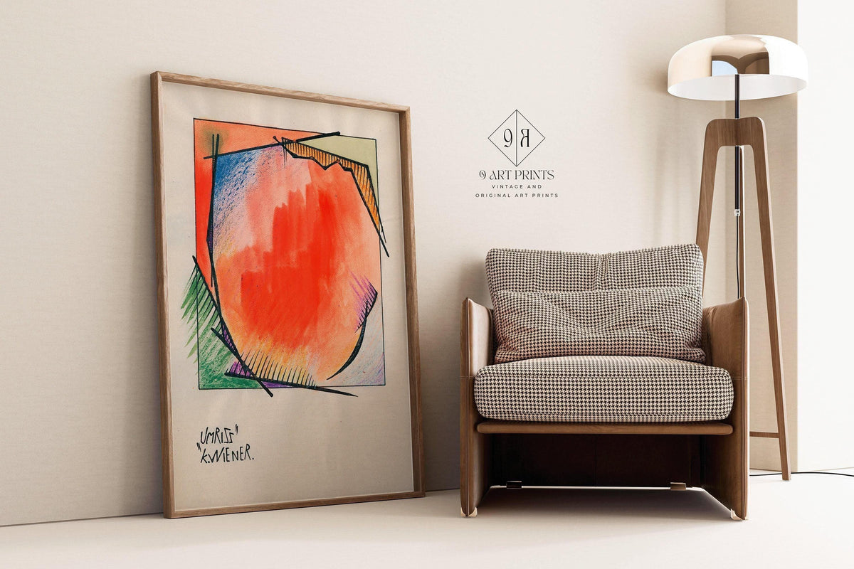 Karl Wiener - Umriss (Outline) | Modern Abstract Art (available handframed or unframed)