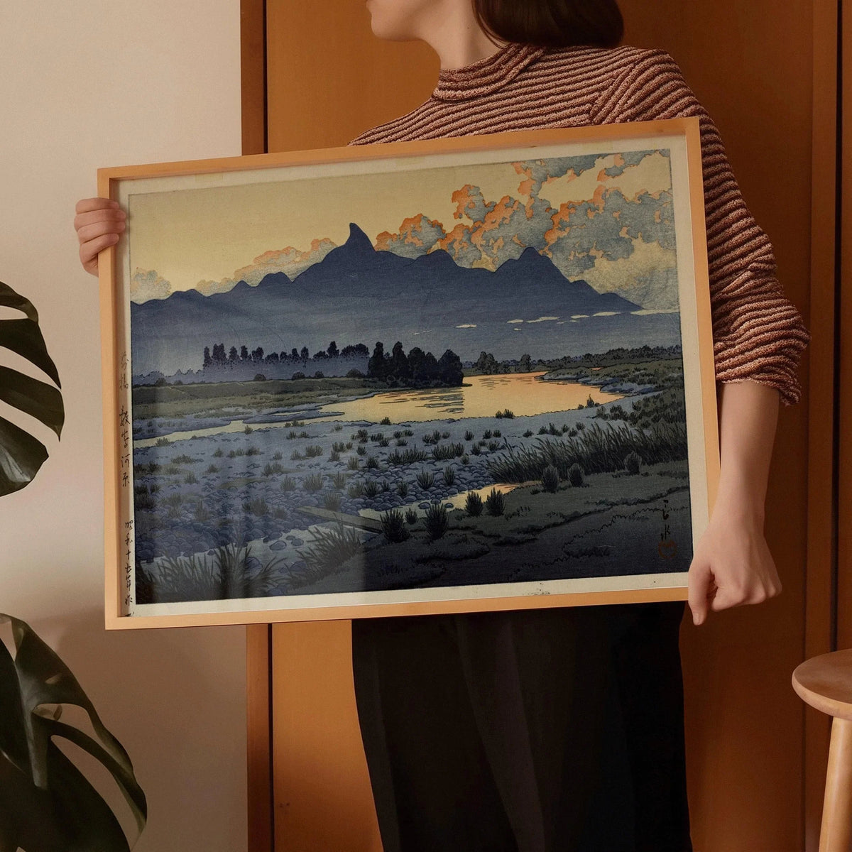Kawase Hasui Japanese Art Print: Maebashi Marsh Giclee, Studio Ghibli Style