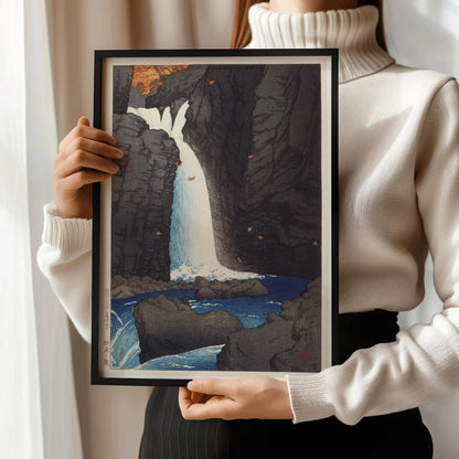 Kawase Hasui - Shihohara Falls Giclee Print: Vintage Japanese Woodcut Art