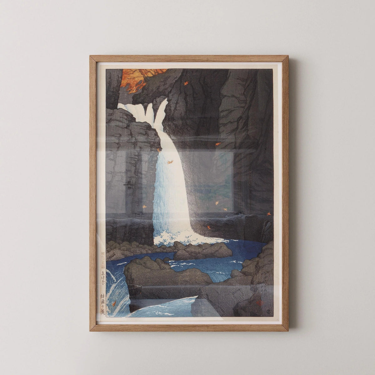 Kawase Hasui - Shihohara Falls Giclee Print: Vintage Japanese Woodcut Art