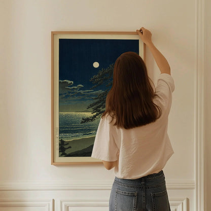 Kawase Hasui Spring Moon Print: Japanese Woodblock Art Ukiyo-e