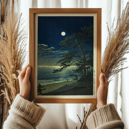 Kawase Hasui Spring Moon Print: Japanese Woodblock Art Ukiyo-e