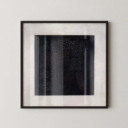 Impression d'art Carré Noir de Malevitch : Giclée abstraite moderne sur papier Hahnemühle (1x1)