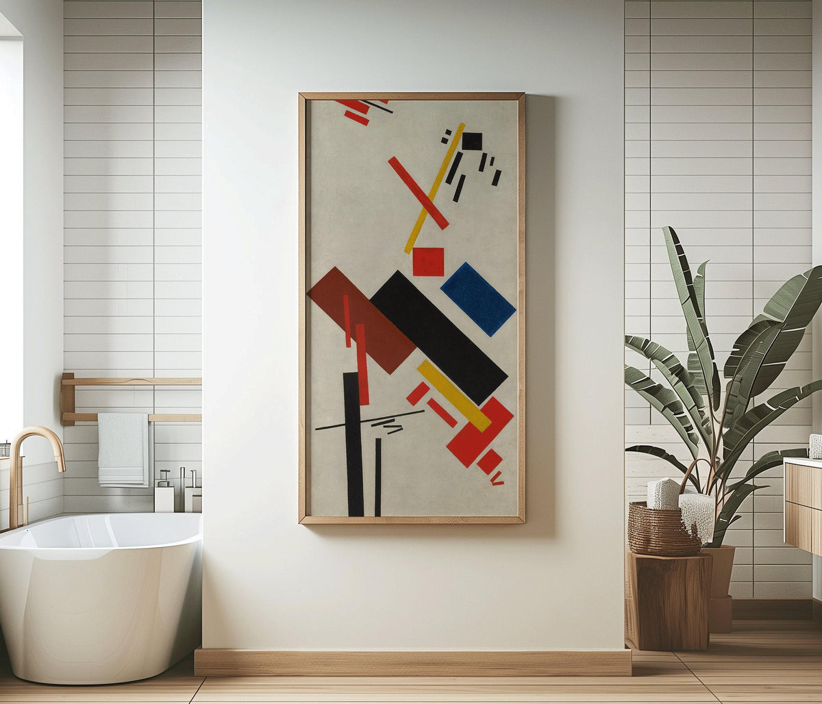 Kazimir Malevich Print: Mid-Century Modern Abstract Art Giclee