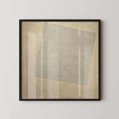 Estampe Giclée Kazimir Malevich Blanc sur Blanc : Art Abstrait Moderne (1x1)