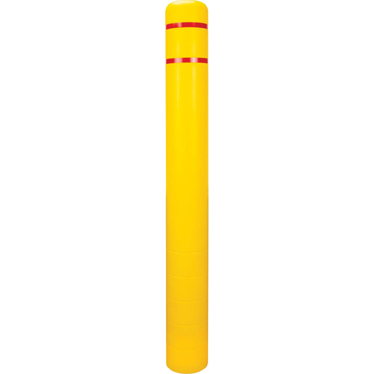 Polyethylene Bollard Cover, 6-5/8" Dia. x 60" L, Red/Yellow