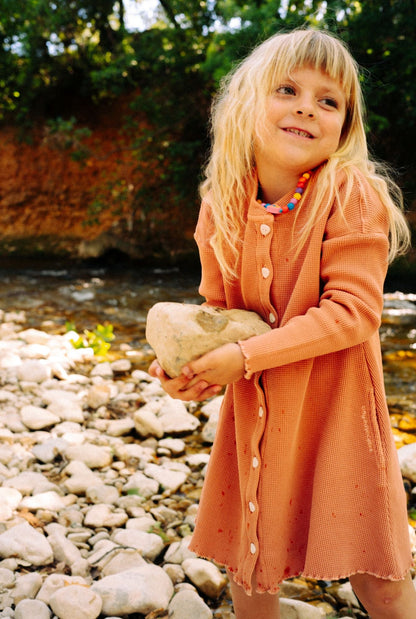 The Sky Organic Cotton Dress - DUSTY PINK
