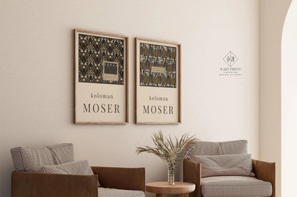 Koloman Moser STATEMENT DUO Prints |  | Iconic Art Famous Painting available framed