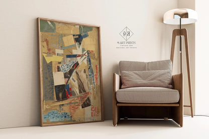 Kurt Schwitters Collage Art Print: Dadaist Constructivist Giclee Print