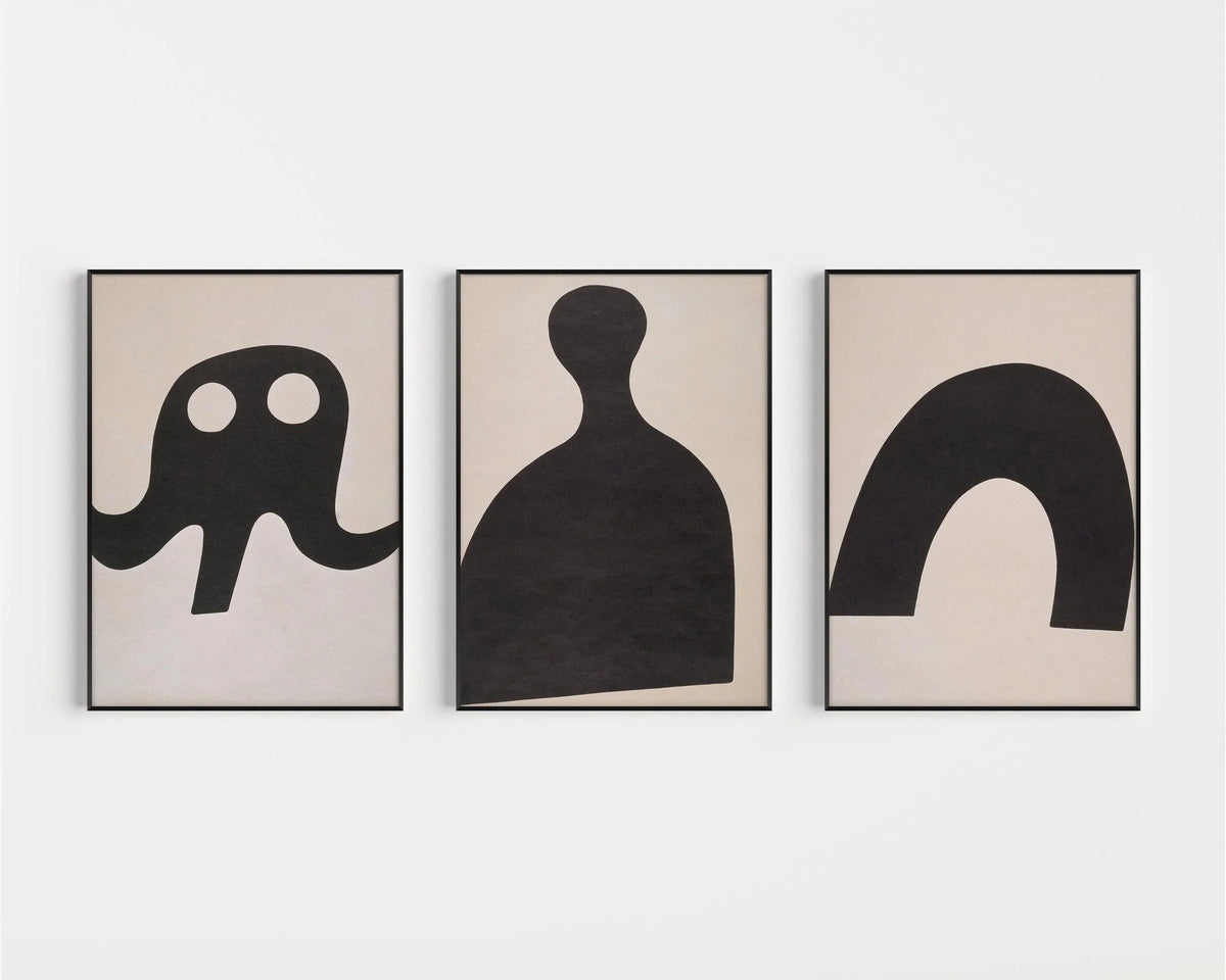 Kurt Schwitters Minimalist Art Print: Dadaism Constructivist Trio