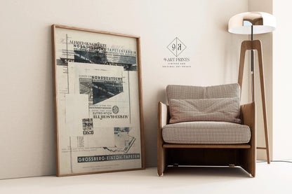 Kurt Schwitters Collage Art Print: Dadaist Constructivist (Framed Available)