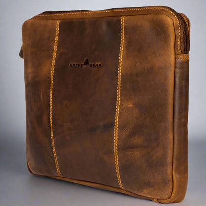 Housse en cuir Greenwood pour ordinateur portable MacBook Pro/Air 13"